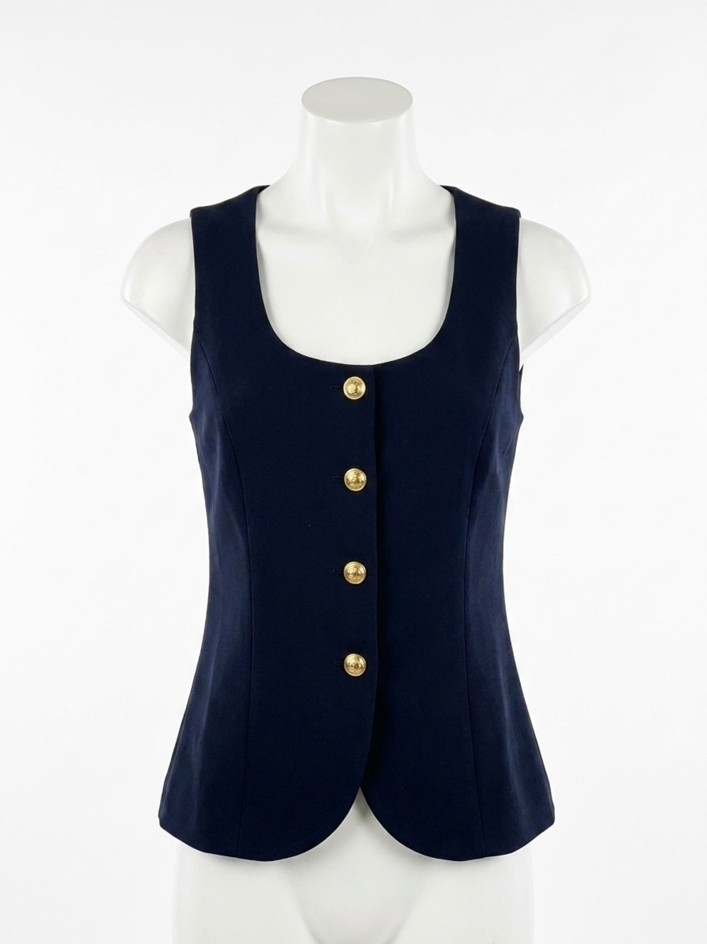 NEW FIFTEEN TWENTY june button-up vest in midnight blue